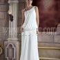One Shoulder Pleats Casual Bridal Gown Style 874897