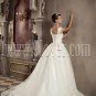 Ball Gown Wedding Dresses with Cap Sleeves D6276