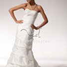 Luxurious Column Taffeta Bridal Gown Style WG3327