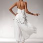 Sexy High-Low Sheath Short Bridesmaid Dress 722D