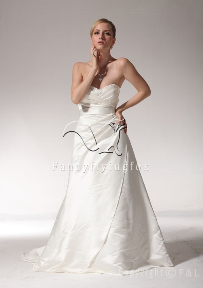Lovely Simple Bridal Gown with Waistband Style CPK440