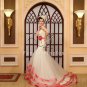 Unique Floral Appliques Mermaid Bridal Gown Style V3398