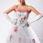 Embroidered Bridal Gown with 3D Floral 7WG9859