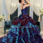 Purple and Blue Exquisite Ball Gown Colorful Quinceanera Dress 006