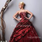 Burgundy Plus Size Quinceanera Gown Dress 6501WF