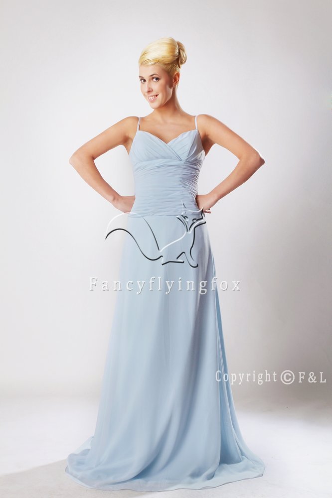 Light Blue Plus Size Evening Dress XYY009