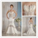 unique 2013 satin strapless trumpet wedding dress with beaded IMG-9173
