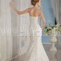new fashion vintage 2013 white lace strapless mermaid wedding dress with beaded IMG-9187