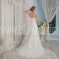 2013 modest white tulle sweetheart a-line floor length wedding dress with lace IMG-9257