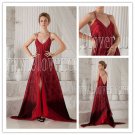 sexy and modern spaghetti straps a-line floor length evening dress IMG-9838