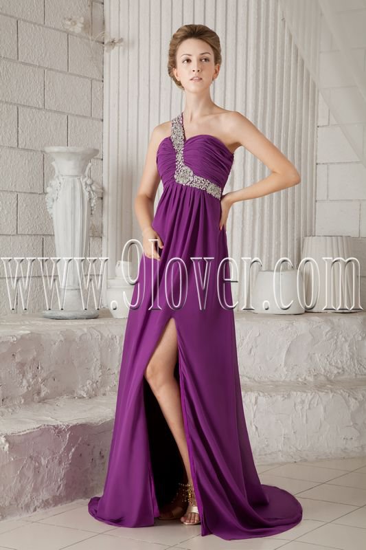 2013 summer skirt beach casual chiffon one shoulder a-line floor length evening dress IMG-9425