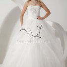 couture classic sweetheart white tulle ball gown floor length wedding dress IMG-1747
