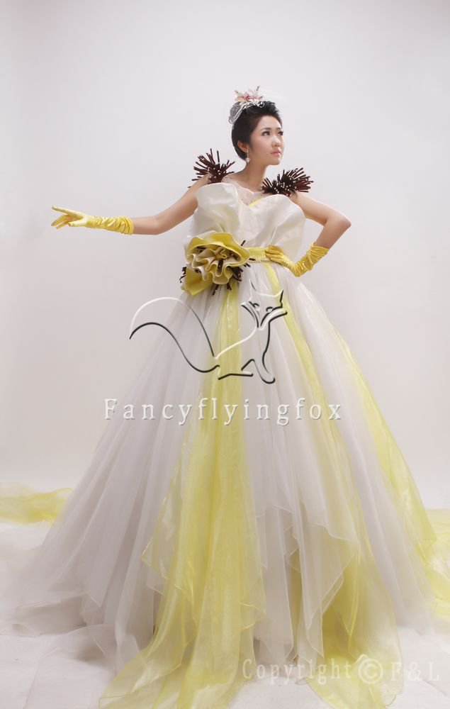 beautiful coloful net ball gown floor length quinceanera dress with flower 2011Y-2