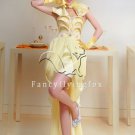 modern 2013 daffodil chiffon sleeveless a-line mini length cocktail dress oh-3