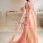 elegant straps rainbow chiffon a-line floor length prom dress y-042