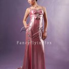 sexy and mature pink spaghetti straps a-line floor length evening gowns y-064