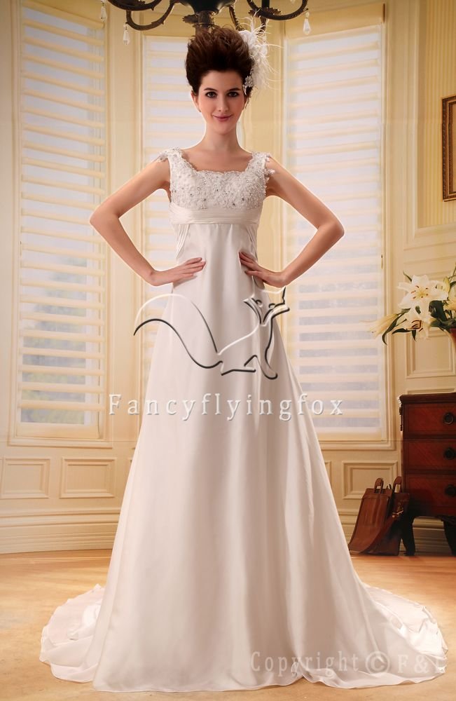 elegant straps a-line chiffon beach casual wedding dress F-110