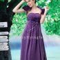 charming purple chiffon sweetheart empire evening dress with ruched bust L-021