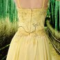 delicate and stunning chiffon spaghetti straps a-line floor length evening dress L-036