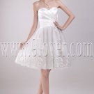 modern white satin and tulle sweetheart a-line knee length homecoming dress IMG-2892
