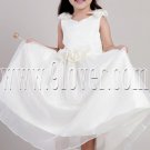 cute v-neck tulle a-line floor length flower girl dress IMG-2027