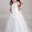 lovely white tulle straps ball gown floor length flower girl dresses IMG-2040