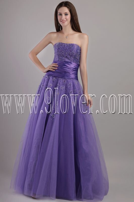 charming lavender strapless column floor length prom dress IMG-2066