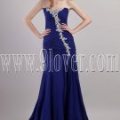 delicate royal blue chiffon sweetheart a-line floor length formal evening dress IMG-2119