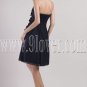 exquisite dark blue chiffon sweetheart a-line knee length homecoming dress IMG-2337