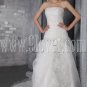exclusive organza strapless a-line floor length wedding dress IMG-2623