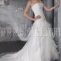 exclusive organza strapless a-line floor length wedding dress IMG-2623