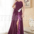 a-line floor length sweetheart purple chiffon floor length evening dress IMG-5196