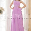 charming lavender chiffon one shoulder a-line floor length prom dress IMG-5390