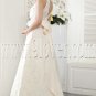 2013 vintage ivory lace a-line floor length wedding dress with peplum IMG-5440