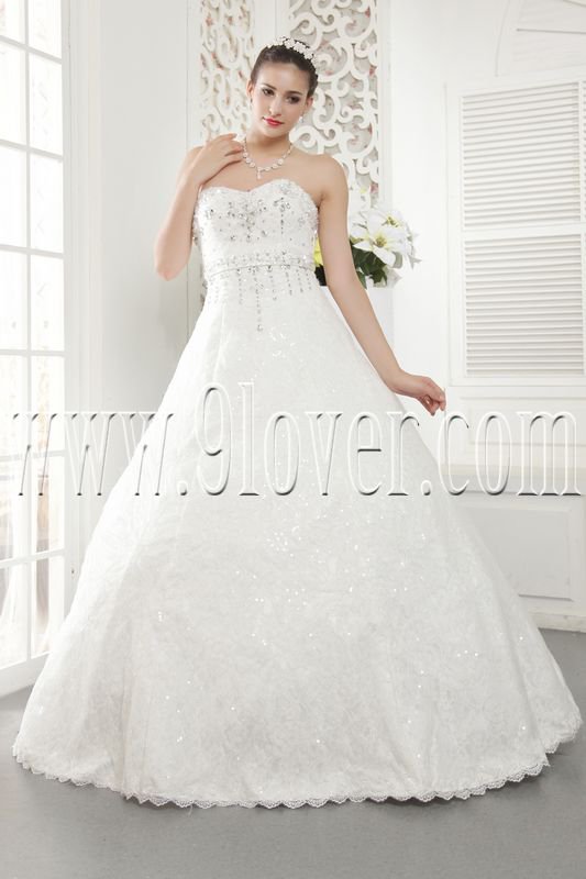 Luxurious Lace Sweetheart A Line Floor Length Plus Size