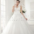 classic halter neck ball gown floor length wedding dress IMG-5467