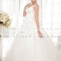 exclusive v-neck ball gown floor length tulle wedding dress IMG-5663