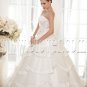 luxurious white tulle sweetheart ball gown floor length wedding dress IMG-5676