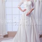 exclusive long sleeves a-line floor length muslim wedding dress IMG-7758