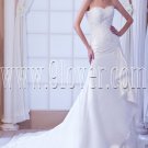flattering satin sweetheart a-line floor length wedding dress IMG-7836