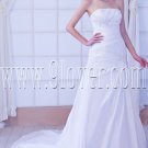 modest satin strapless a-line floor length wedding dress IMG-7927