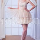 modern champagne tulle sweetheart a-line mini length cocktail dresses IMG-8168