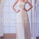 column floor length light champagne chiffon ankle length bridesmaid dress IMG-8180