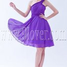 charming purple chiffon one shoulder a-line mini length homecoming dress IMG-8219