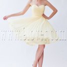 elegant daffodil chiffon sweetheart a-line mini length homecoming dress IMG-8266
