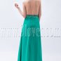 elegant hunter chiffon halter neck a-line floor length bridesmaid dress IMG-9102