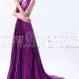charming regency satin halter a-line floor length formal evening dress IMG-9155