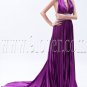 charming regency satin halter a-line floor length formal evening dress IMG-9155