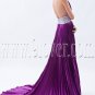charming regency satin halter a-line floor length formal evening dress IMG-9155