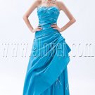 classic sky blue taffeta strapless a-line floor length prom dress IMG-9177